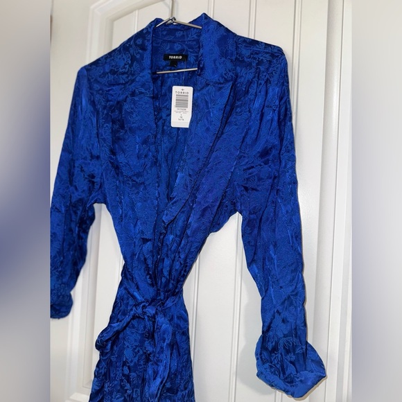 Torrid Jacquard Trench Coat US 1X NWT - Picture 6 of 10